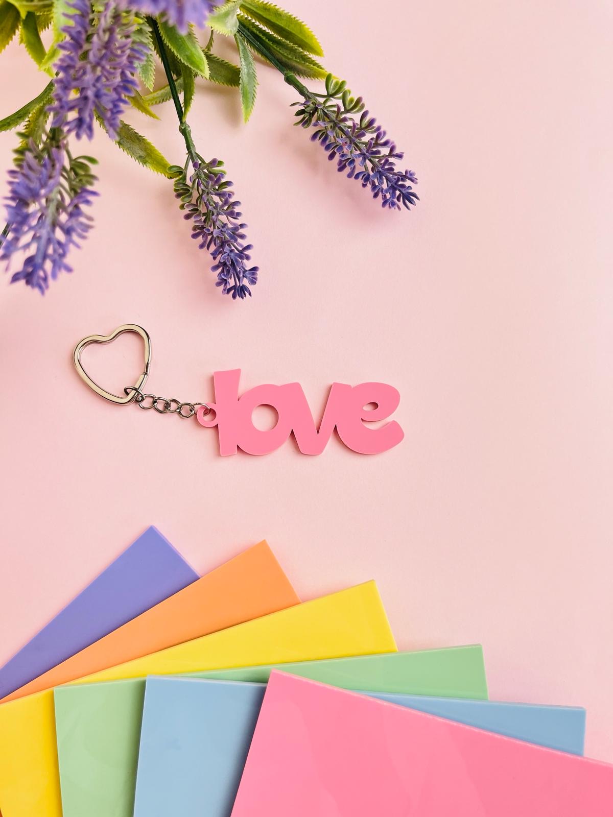 Llavero LOVE MIL COLORES De Scrap M s